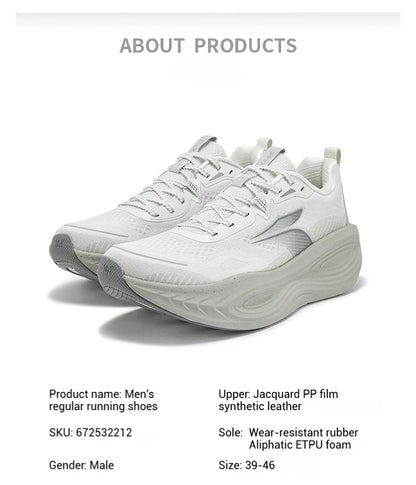 Sapatilhas de Running para Homem 361 Degrees PopBlaze 5 — Novo Amortecimento, Sola Grossa, Respiráveis, Antiderrapantes, para Jogging ao Ar Livre — Sneakers Masculinos 672532212