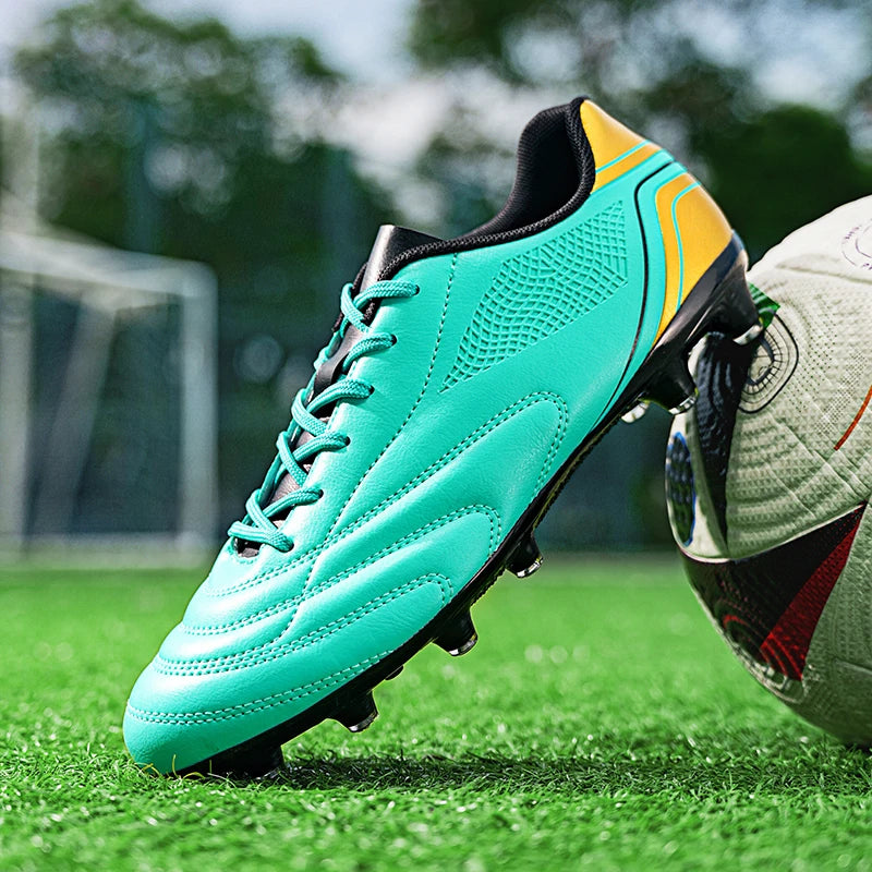 Chaussures de football pour hommes, crampons de football à tige haute pour terrain dur FG AG TF, entraînement professionnel, baskets légères pour l'extérieur, pointures 39-45