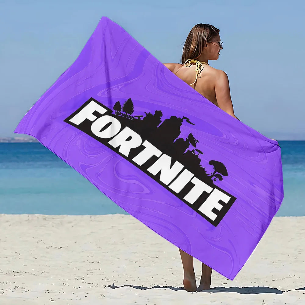 New Hot Game F-FortniteS Beach Towel Microfiber Sand Free Quick Dry Soft Sandproof Pool Towels Gift for Women Travel Gym Shower