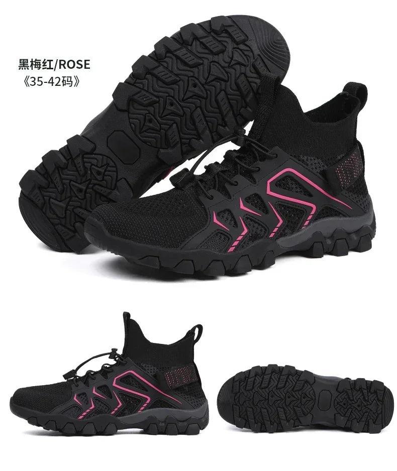 Unisex Breathable Quick-Drying Fishing Water Sport Shoes Summer Upstream Barefoot Aqua Boots Outdoor Non-Slip Women Beach Shoes