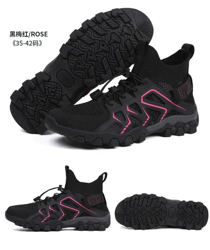 Unisex Breathable Quick-Drying Fishing Water Sport Shoes Summer Upstream Barefoot Aqua Boots Outdoor Non-Slip Women Beach Shoes