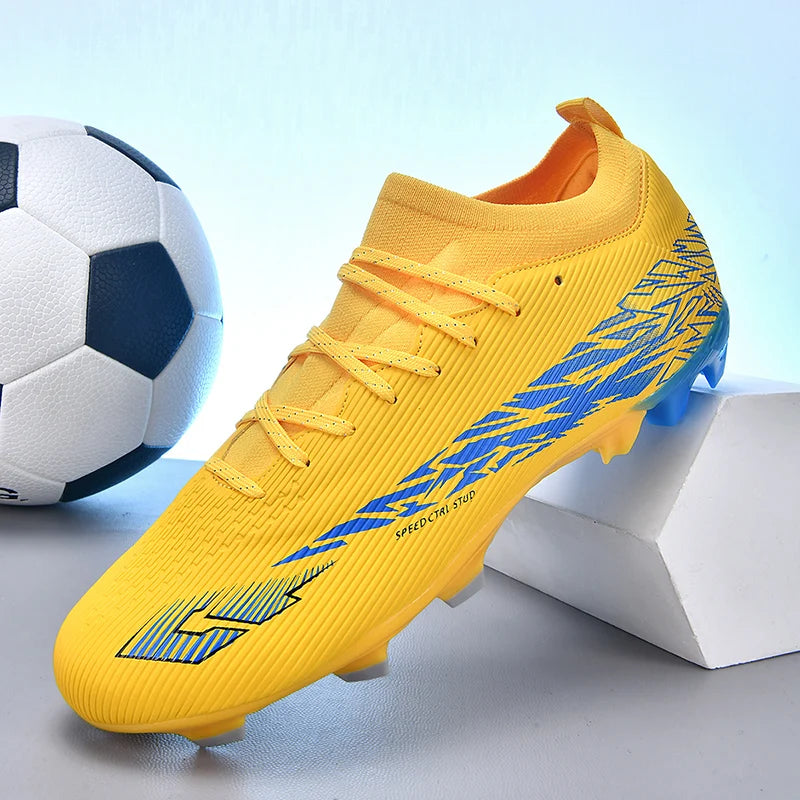 Nouvelles chaussures de football professionnelles pour hommes, chaussures de football antidérapantes, unisexes, respirantes, chaussures de futsal, nouvelles chaussures à crampons, livraison directe, ultralégères