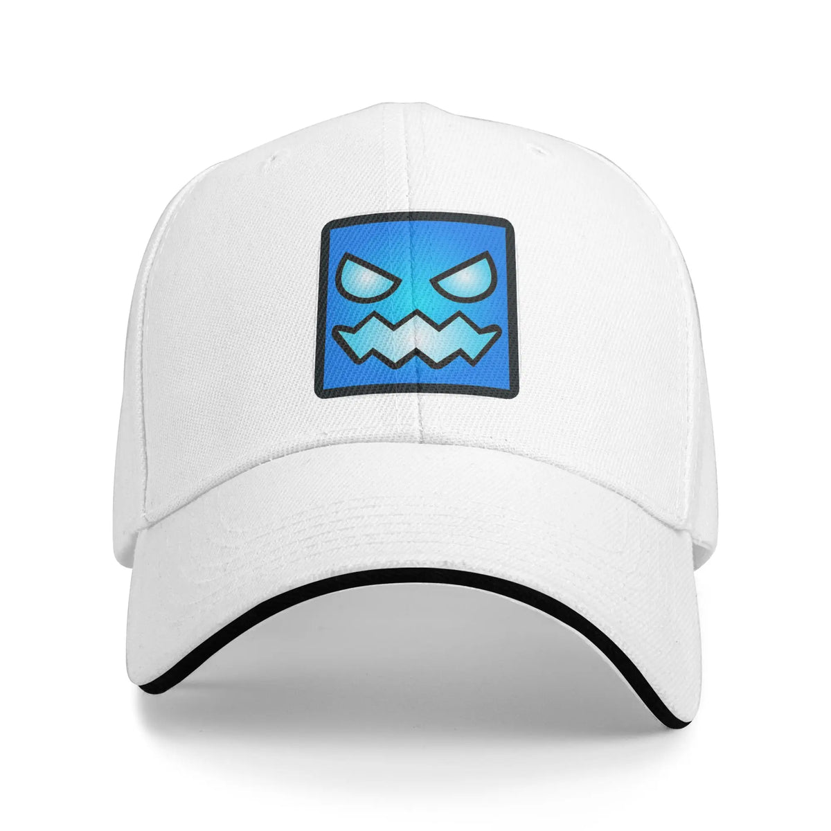 Geometry Game Dash Baseball Cap Casual Unblocked Level Sandwich Hat za moške in ženske, dihalna pokrivala za različne aktivnosti