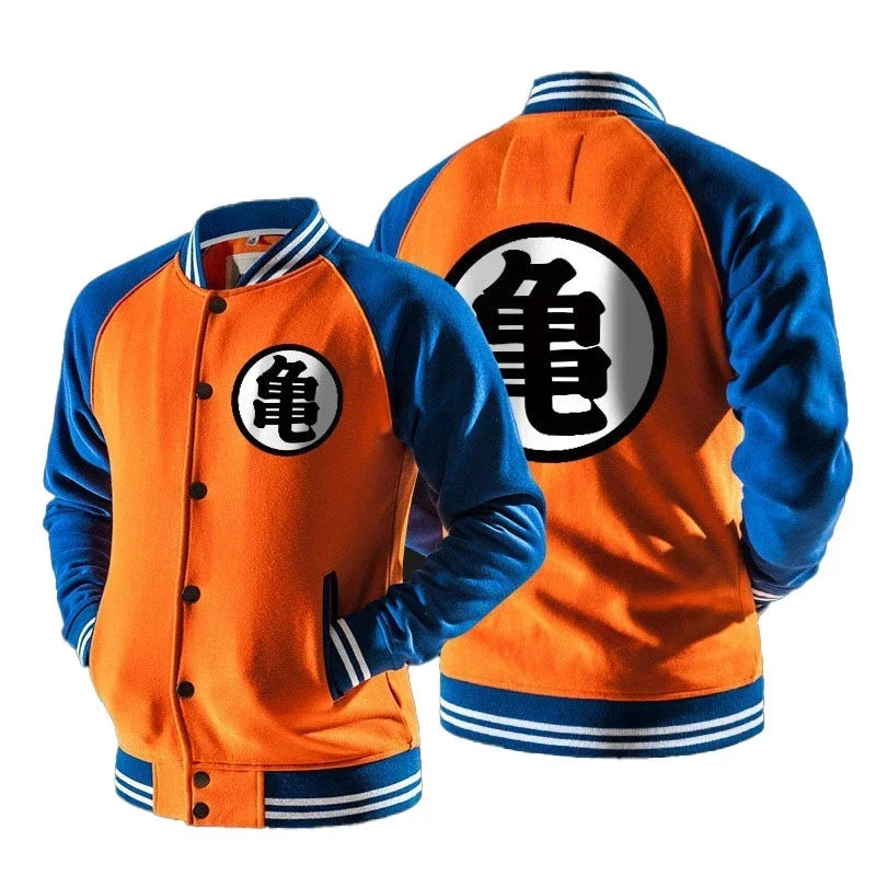 Uniforme da baseball streetwear Dragon Ball per uomo e donna, costume Son Goku per adulti, giacca primaverile e autunnale, cardigan, felpa, idea regalo