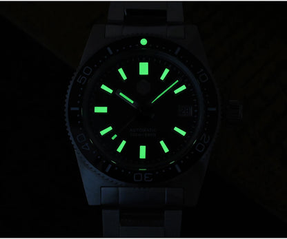 San Martin New 62mas 37mm Diver Men's Watch Classic Luxury Sapphire PT5000 SW200 Automatic Mechanical Watches Date 20Bar Luminous
