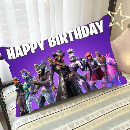 Game F-FORTNITE COOL BRITHDAY cushion cover Rectangle Pillow Case Printing Bedside Sofa Room Home Decoration Pillowcase