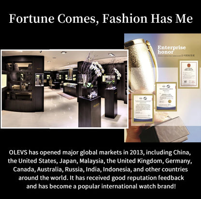 OLEVS 9910 Mens Watch Original Luxury Brand Waterproof Luminous  Automatic Mechanical Watch Dual Calendar Watch Box Reloj