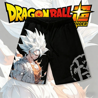 Pantalones cortos de verano para hombre «Dragon Ball Goku Ultra Instinct» con estampado 3D, pantalones cortos casuales oversize de estilo urbano retro y de secado rápido, unisex