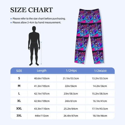 Pantalones de pijama personalizados para hombre con estampado «Soniced», con motivo de erizo, ropa de dormir, pantalones de estar por casa con bolsillos
