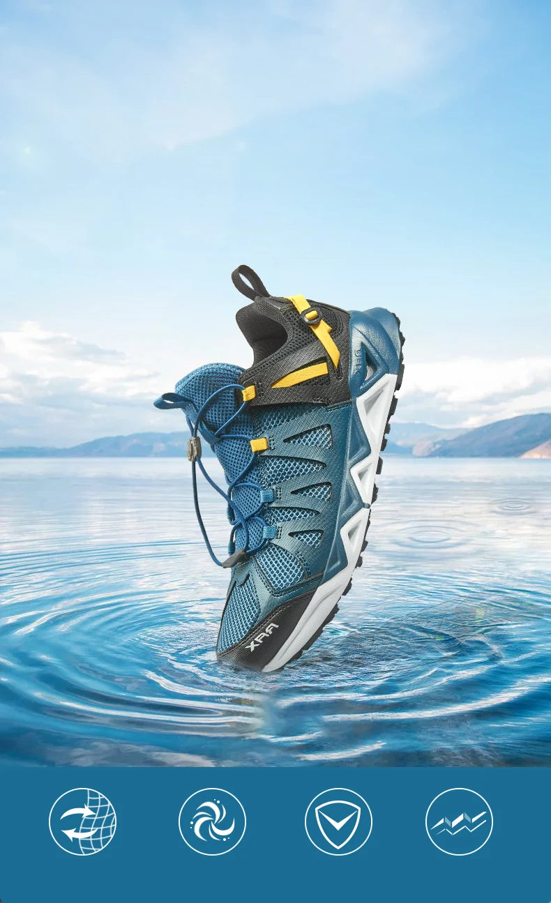 RAX New Men’s and Women’s Summer Hiking Shoes Breathable Upstream Shoes Trekking Aqua Shoes Outdoor Fishing Camping Sneakers for Men