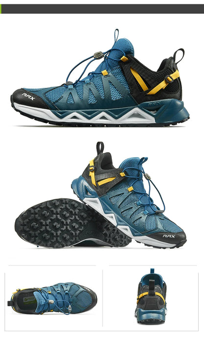RAX New Men’s and Women’s Summer Hiking Shoes Breathable Upstream Shoes Trekking Aqua Shoes Outdoor Fishing Camping Sneakers for Men