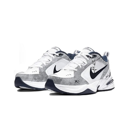 Sneakers personalizzate Nike Air Monarch 4 "Misty Night Blue Star" - Scarpe da corsa classiche retrò da uomo