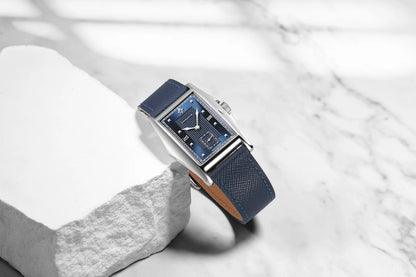 FARASUTE Creative Manual Square Customized Mechanical Movement Watch Men Luxury Sapphire Glass Small Second Wristwatches reloj