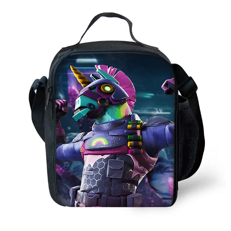 Classic Game FortniteS Child Backpacks Lunch Bag Pencil Case Pupil Large Capacity School Bags For Boy Girl Best Gift
