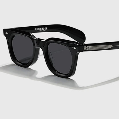 Luksusowa marka, designerskie, klasyczne okulary przeciwsłoneczne z acetatu w kolorze żółwiowym, męskie okulary w stylu retro, modne okulary męskie do noszenia na świeżym powietrzu, 148 mm