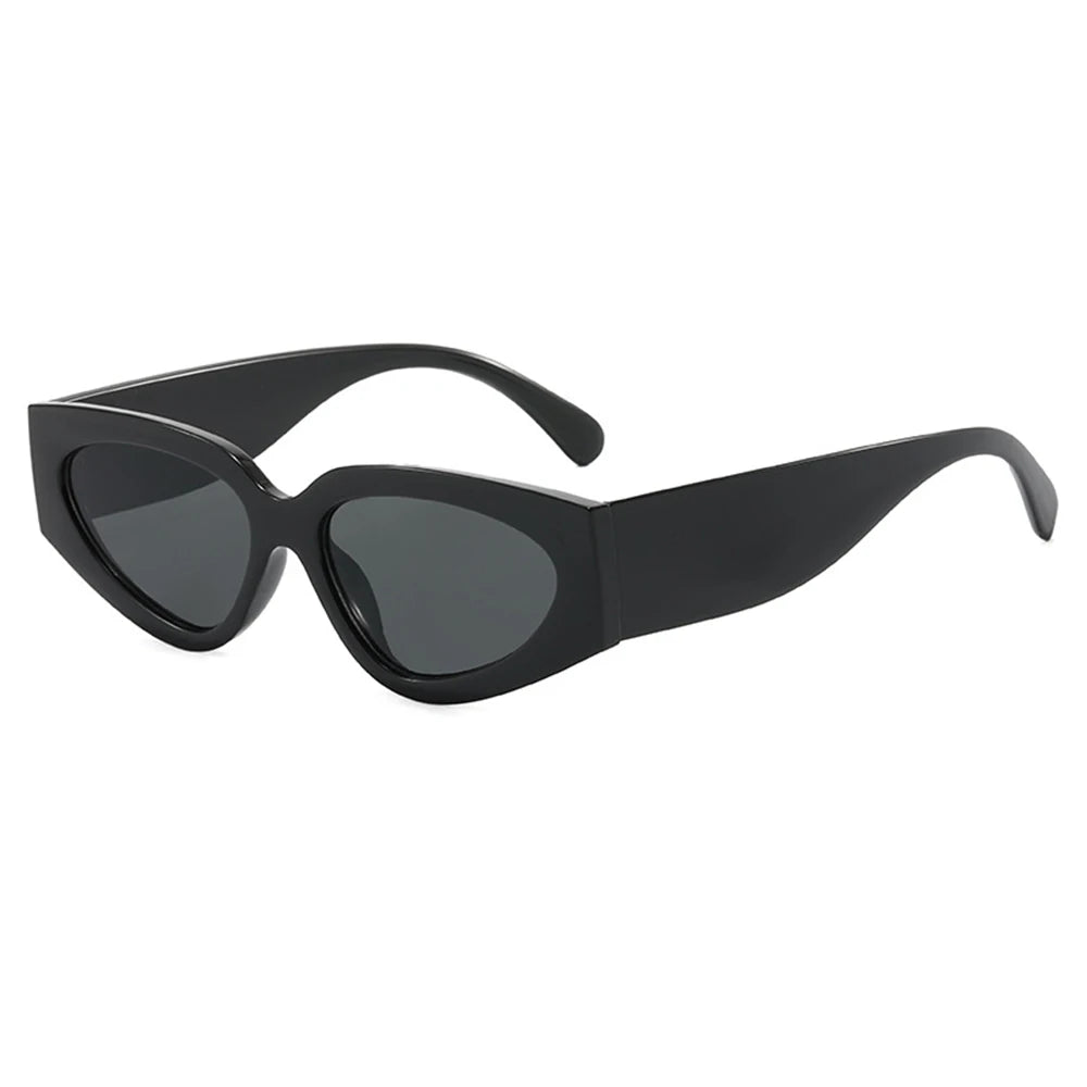 Steampunk Cat Eye Sunglasses Women Men Black-white Frames Trendy Sun Glasses Fashion Retro Vintage Accessories Shades Eyewear