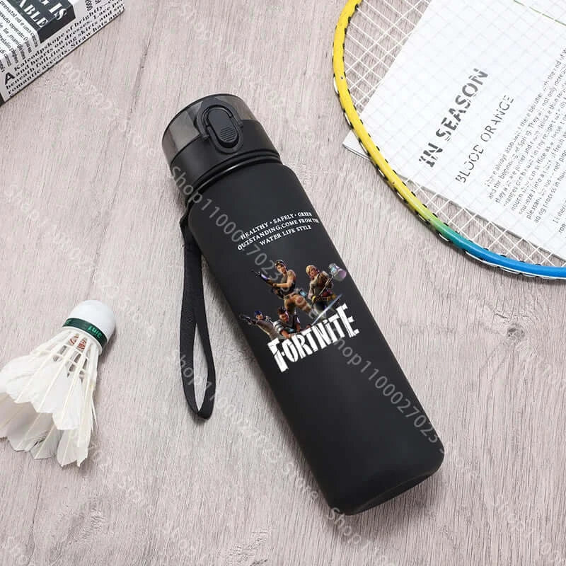 650ML Fortnites Sports Water Bottle Kawaii Motivational Leak Proof Portable Reusable Cups Outdoor Travel Gym Jugs New Cute Gifts