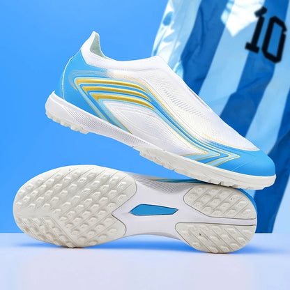 Nouvelles chaussures de football pour hommes, mi-hautes, de haute qualité, crampons pour terrain en gazon, baskets antidérapantes pour intérieur, très vendues, pour matchs en extérieur