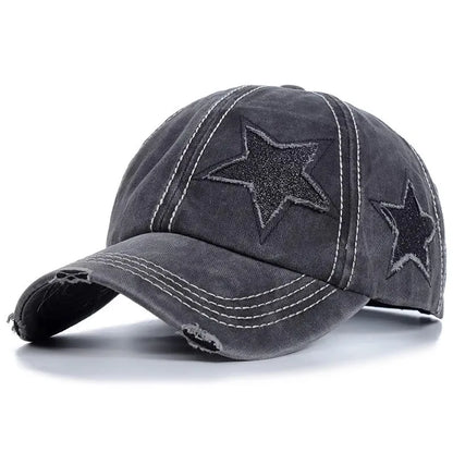 Retro Hole Baseball Cap for Women in Spring and Summer, Featuring a Small Face and a Pink Duckbill Cap with a Wide Brim