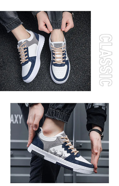 autumn new men casual shoes Outdoor Breathable Flat Shoes Fashion LaceUp Sneakers Men Comfort Trendy Sports Shoes Zapatillas