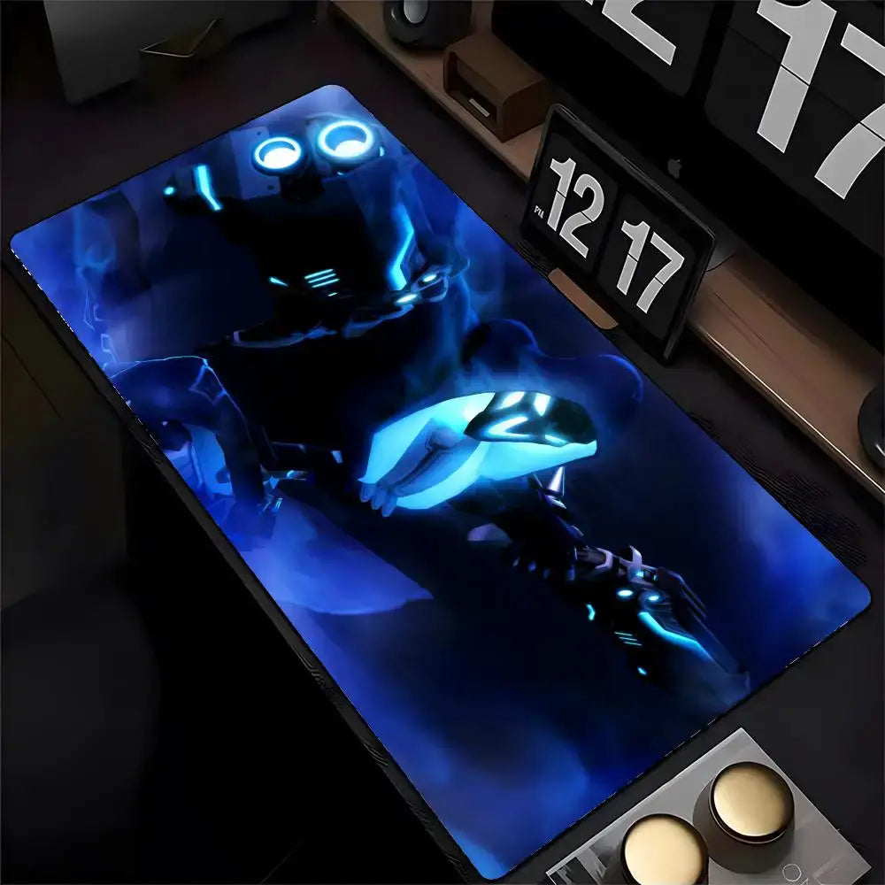 Mouse Pad Overwatch Genji με Εκτύπωση HD για Gamers, Ραμμένες Άκρες, Αντιολισθητικό, XXL90x40cm, Pad Γραφείου για Πληκτρολόγιο και PC