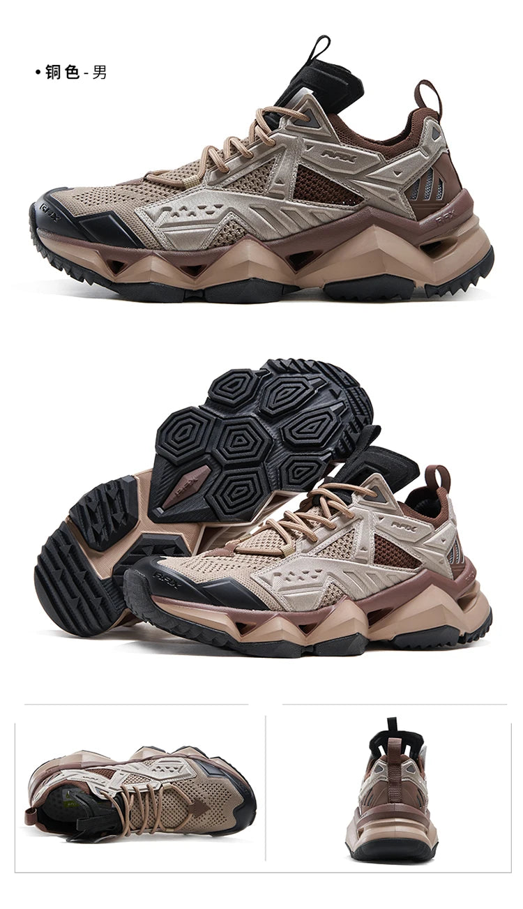 Rax Men's Waterproof Hiking Shoes Breathable Hiking Boots Outdoor Trekking Sports Sneakers Tactical Shoes