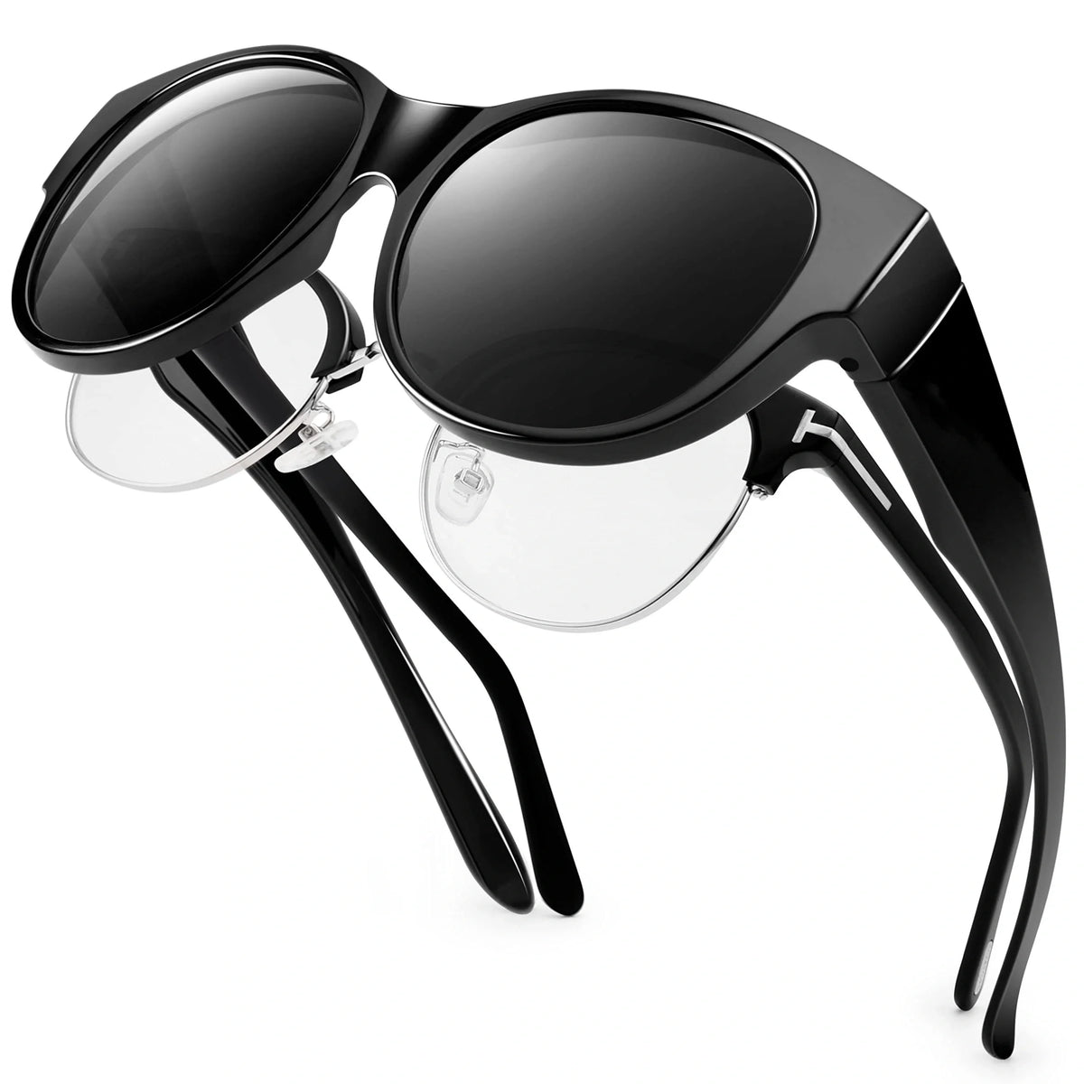 Polarized Sunglasses Fit Over Glasses, Sunglasses for Women to Go Over Glasses Lightweight-SG0179