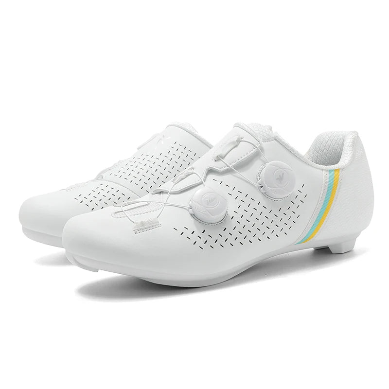 Road Cycling Shoes Flats Cleats Shoes Speed Cycling Sneakers Men’s Bike Shoes Women’s Self-Locking Non-slip Mountain Bicycle SPD Shoes