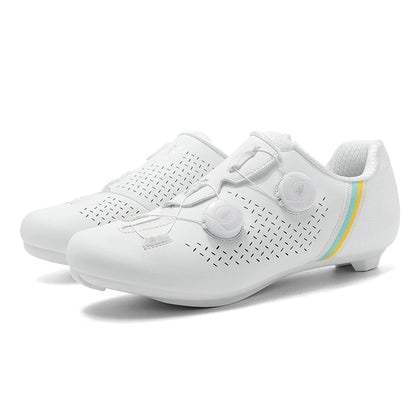 Road Cycling Shoes Flats Cleats Shoes Speed Cycling Sneakers Men’s Bike Shoes Women’s Self-Locking Non-slip Mountain Bicycle SPD Shoes
