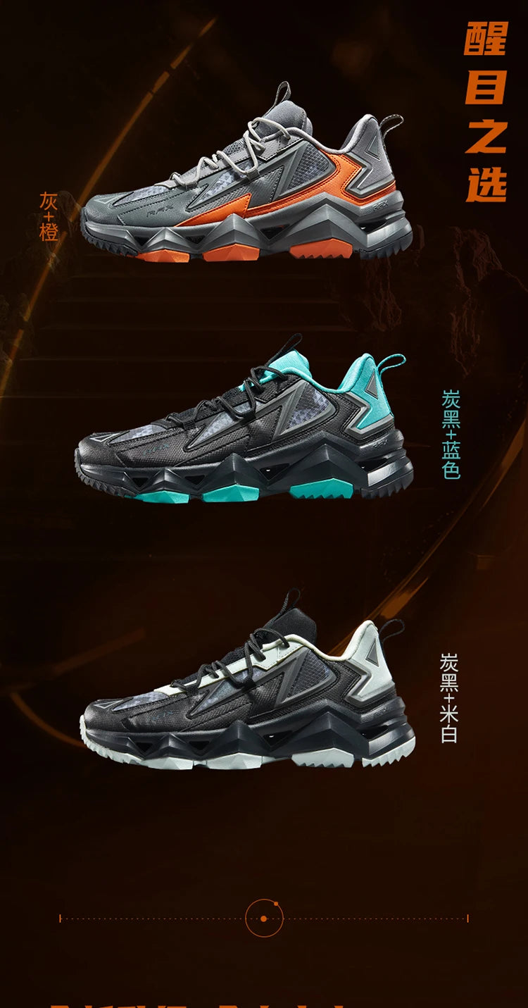 Rax Men's Waterproof Hiking Shoes Breathable Hiking Boots Outdoor Trekking Sports Sneakers Tactical Shoes