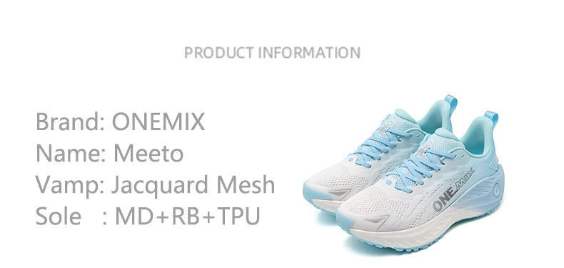ONEMIX Casual Running Shoes Breathable Summer Jogging Shoes Lightweight Men's and Women's Gym Shoes Outdoor Cushion Sports Shoes