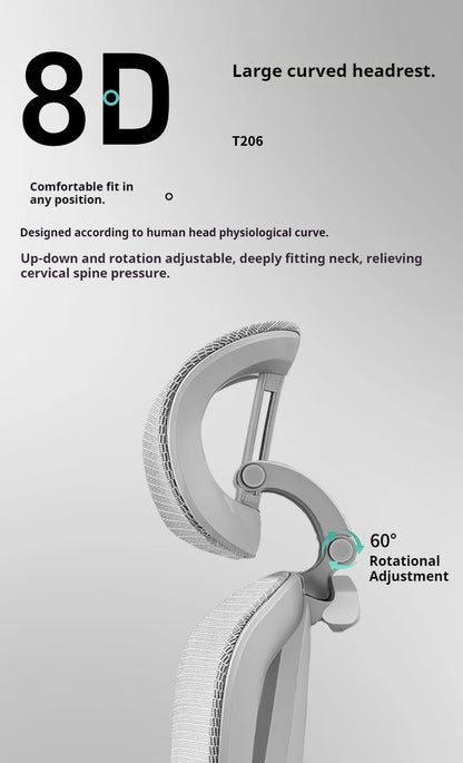 Ergonomic Gaming Chair 8D Headrest 3D Lumbar Support 9D Armrest 145° Recline for Office Computer Chair with Breathable Mesh