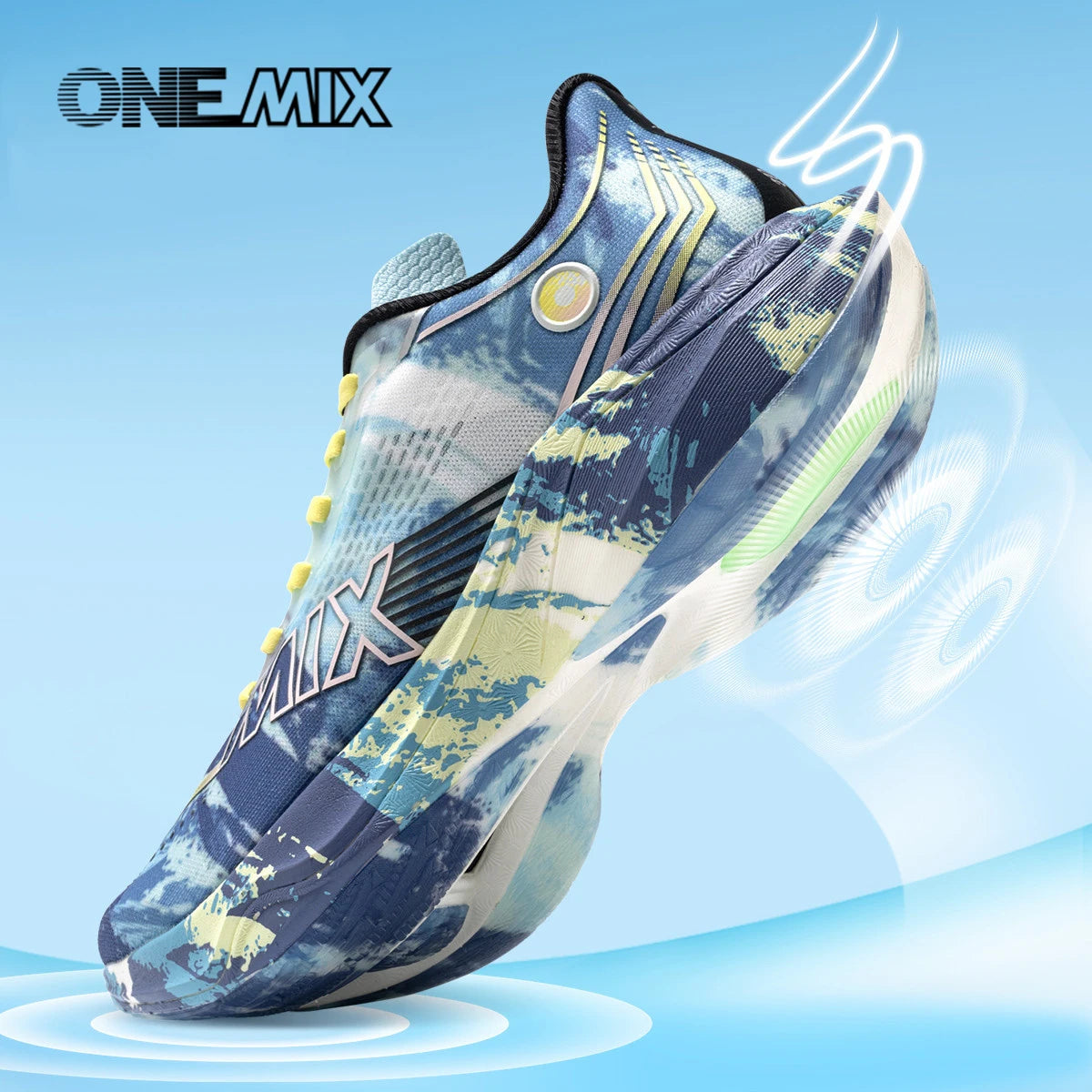 ONEMIX Nové nylonové běžecké boty s karbonovou deskou pro maraton a závody – tlumící nárazy, profesionální stabilní opora, ultralehké tenisky s odrazem