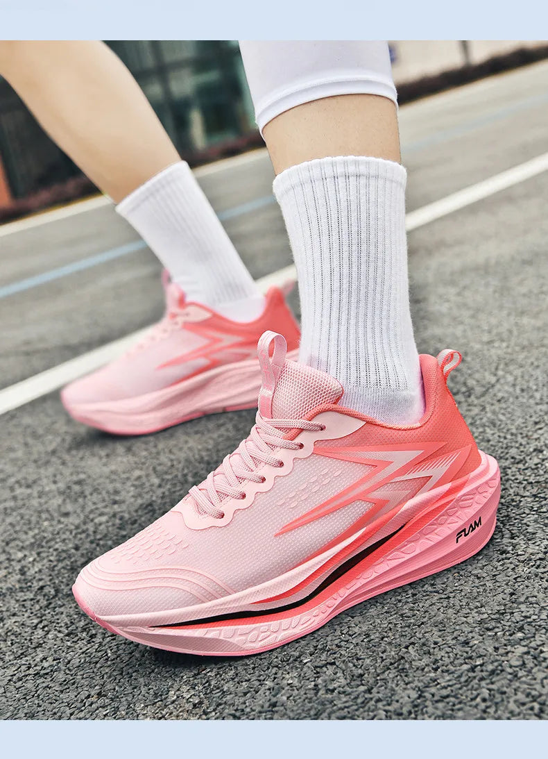 Specialty Marathon Running Shoes for Men Sports Breathable Lightweight Carbon Plate Women's Comfortable Athletic Non-Slip Sneakers