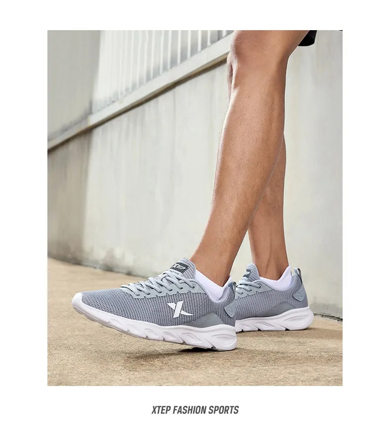 Xtep Running Shoes for Men 2025 Spring Sweat-Absorbing Sports Shoes Wear-Resistant Stability Sporty Sports Sneakers 880119115131