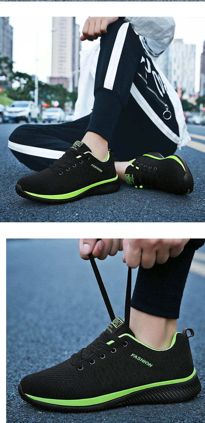 Sneakers da uomo e da donna in maglia, traspiranti, sportive, da corsa, da passeggio e da palestra
