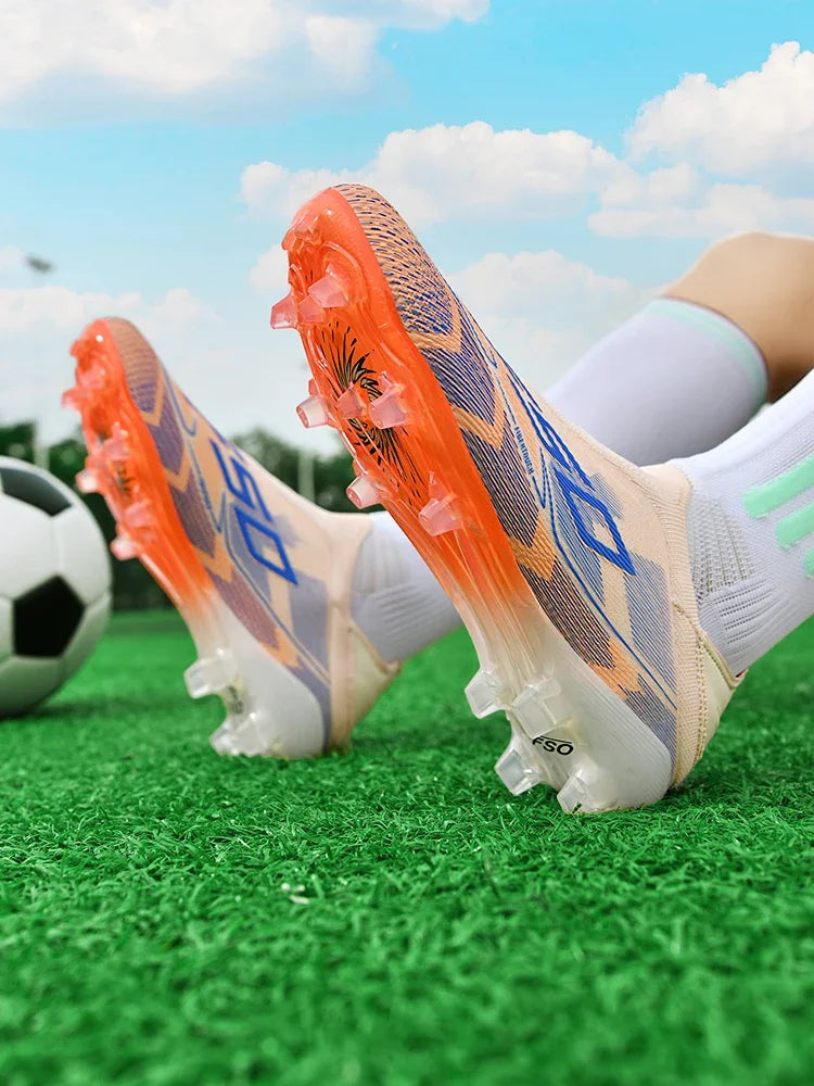 Chaussures de football professionnelles originales pour hommes, résistantes au gazon, chaussures de football décontractées de haute qualité pour hommes, chaussures de football pour entraînement rapide