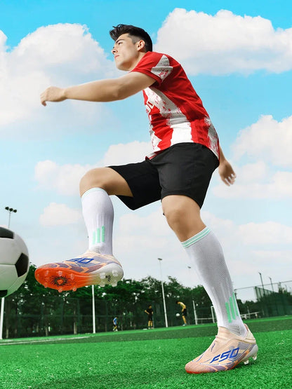 Chaussures de football professionnelles originales pour hommes, résistantes au gazon, chaussures de football décontractées de haute qualité pour hommes, chaussures de football pour entraînement rapide