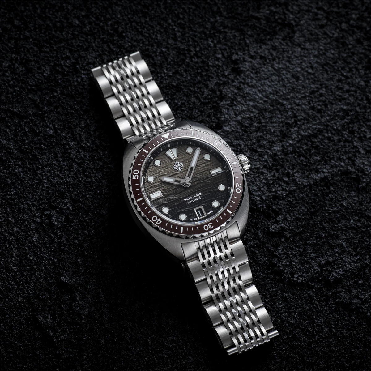 IXDAO IPOSE 2026 New Men's Automatic Mechanical Watch Poseidon Pattern Diving Watch 20Bar Stainless Steel BWG-9 Reloj Hombre