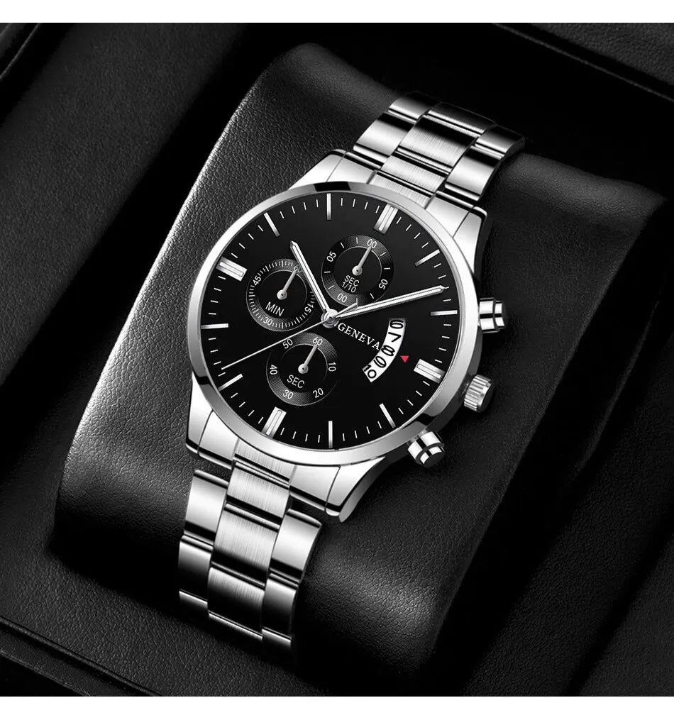Mode Herenhorloge Luxe Kalender Kwarts polshorloge Zakelijke horloges Herenklok Herenarmband