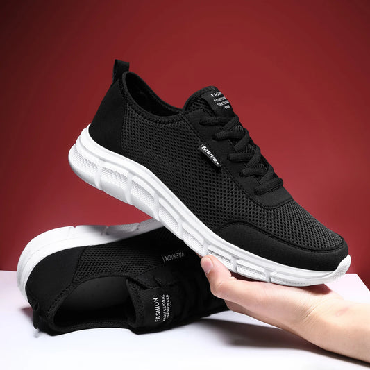 Sommer-sneakers til mænd, afslappede løbesko, åndbare vandresko i mesh, lette sportssko, komfortable modeskos, Zapatillas