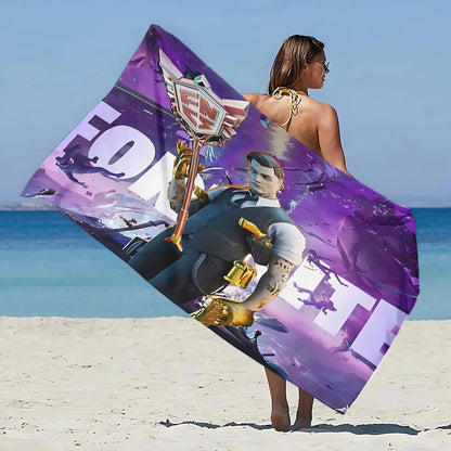 New Hot Game F-FortniteS Beach Towel Microfiber Sand Free Quick Dry Soft Sandproof Pool Towels Gift for Women Travel Gym Shower