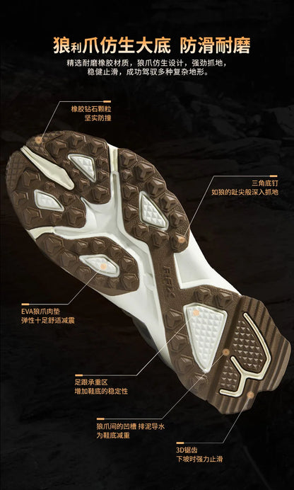 RAX Outdoor Breathable Hiking Shoes for Men Lightweight Walking Trekking Wading Shoes Sport Sneakers Men Outdoor Sneakers Male
