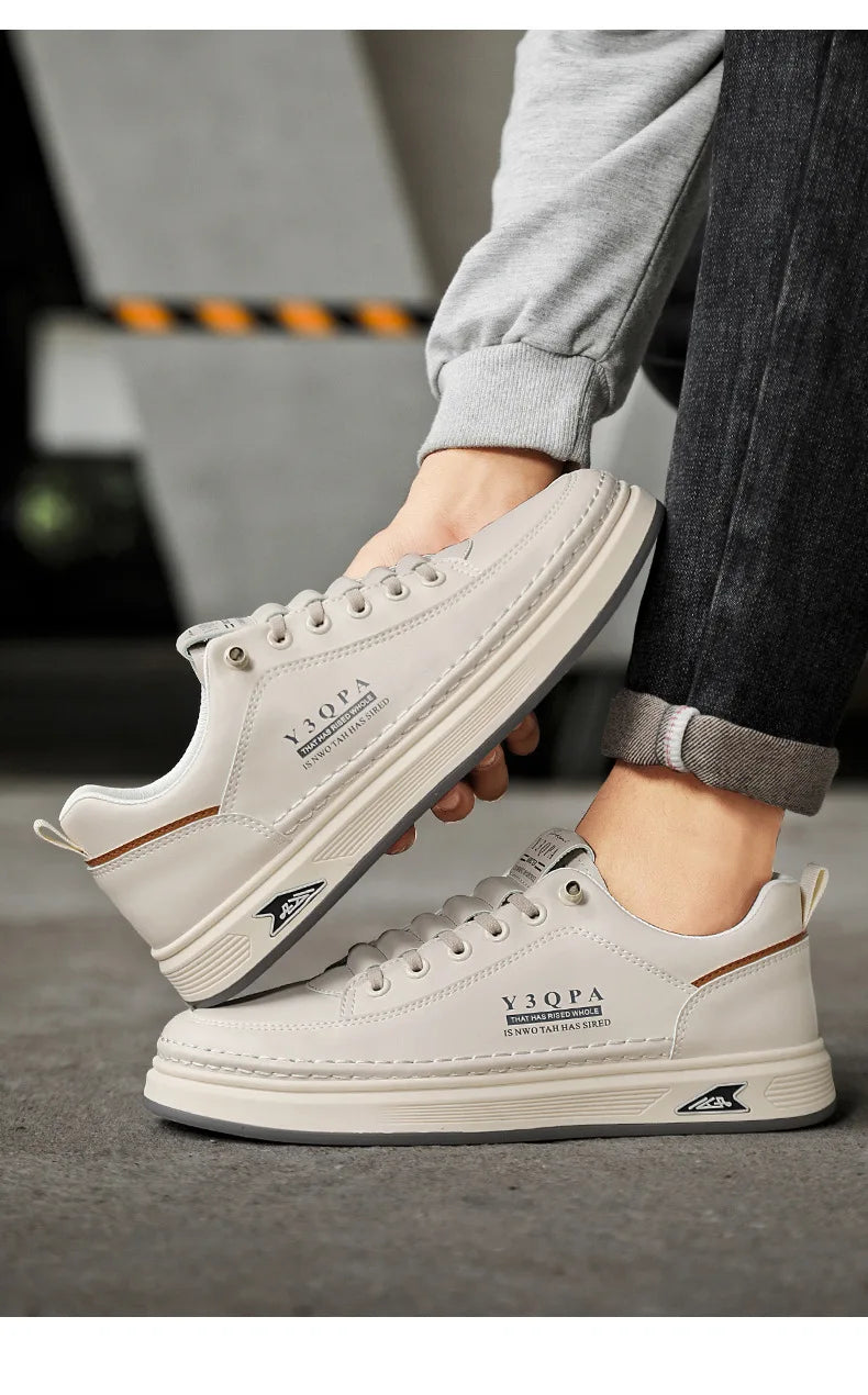 Men's summer fashionable casual driving shoes, sporty slip-on loafers, versatile comfortable breathable wear-resistant leather