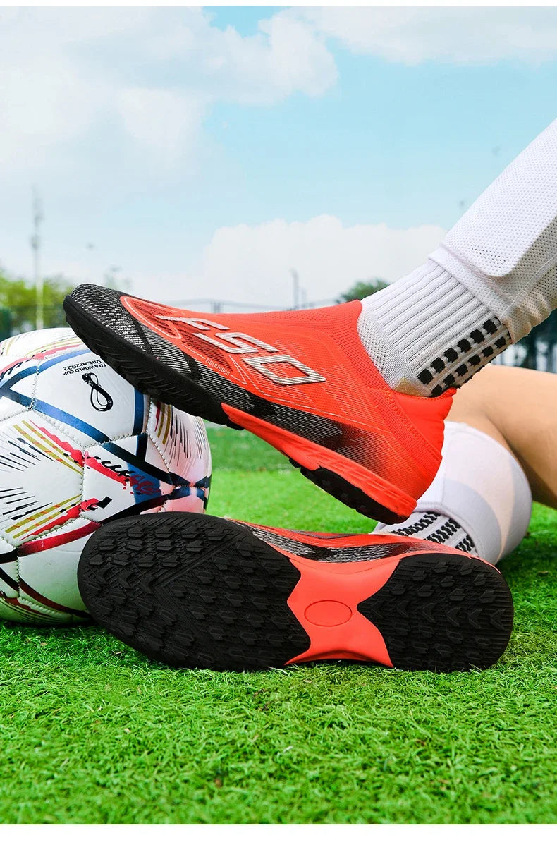 Chaussures de Football originales professionnelles pour hommes, confortables, de haute qualité, bottes de Football rapides pour entraînement, chaussures de Football ultralégères