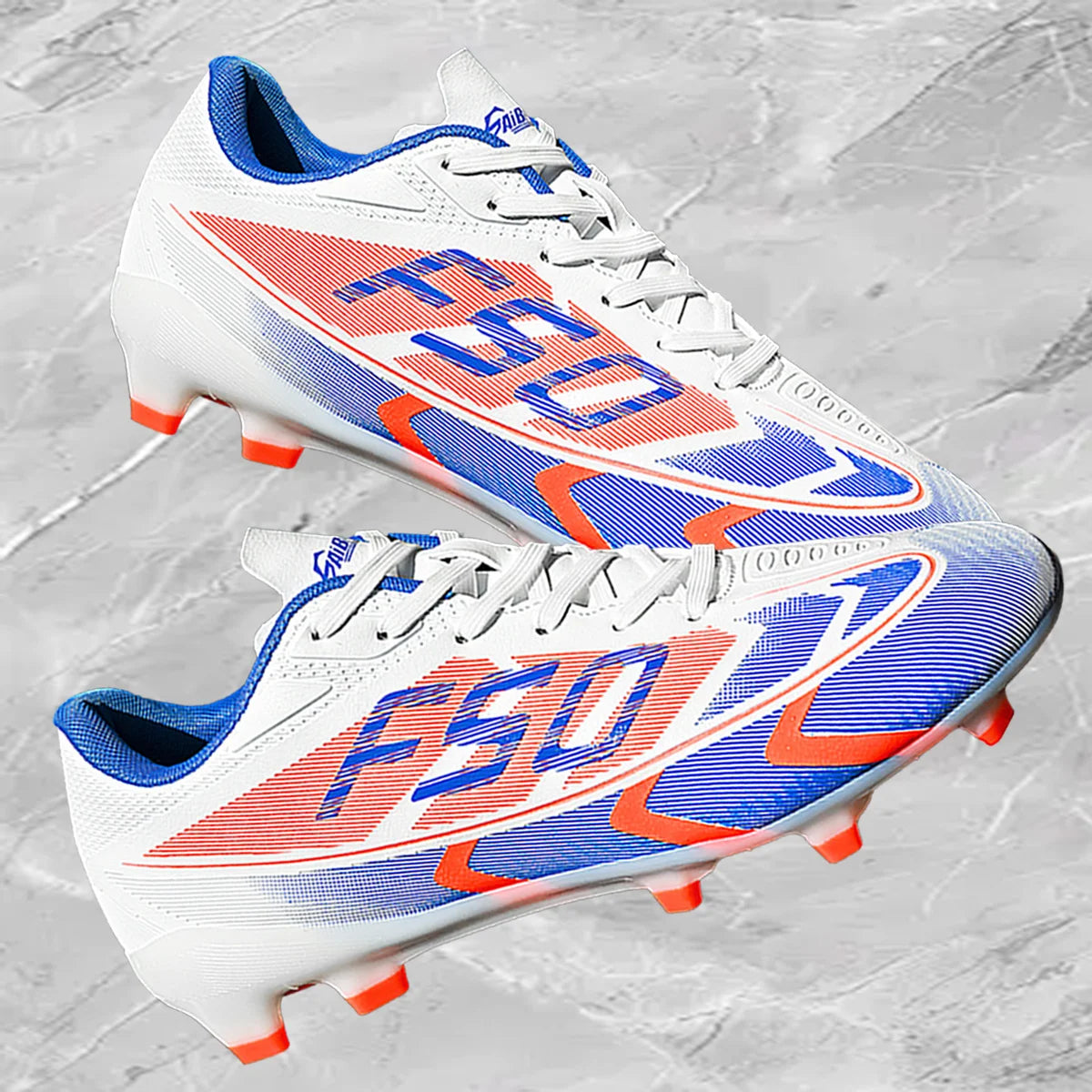 Chaussures de football AG FG unisexes pour adultes, crampons longs à haute adhérence, baskets légères et confortables pour l'entraînement et la compétition