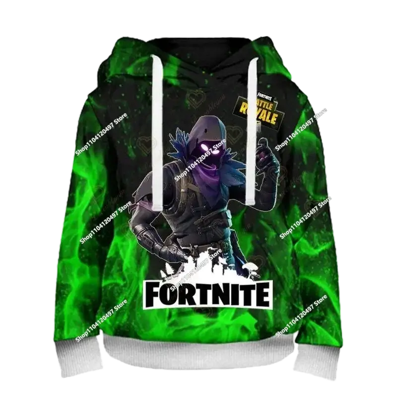 Boys and Girls Hoodies Fortnite Children's Pullover 3D Printed Hoodies Battle Royale Men's Hoodies Autumn Fashion Kids Clothing