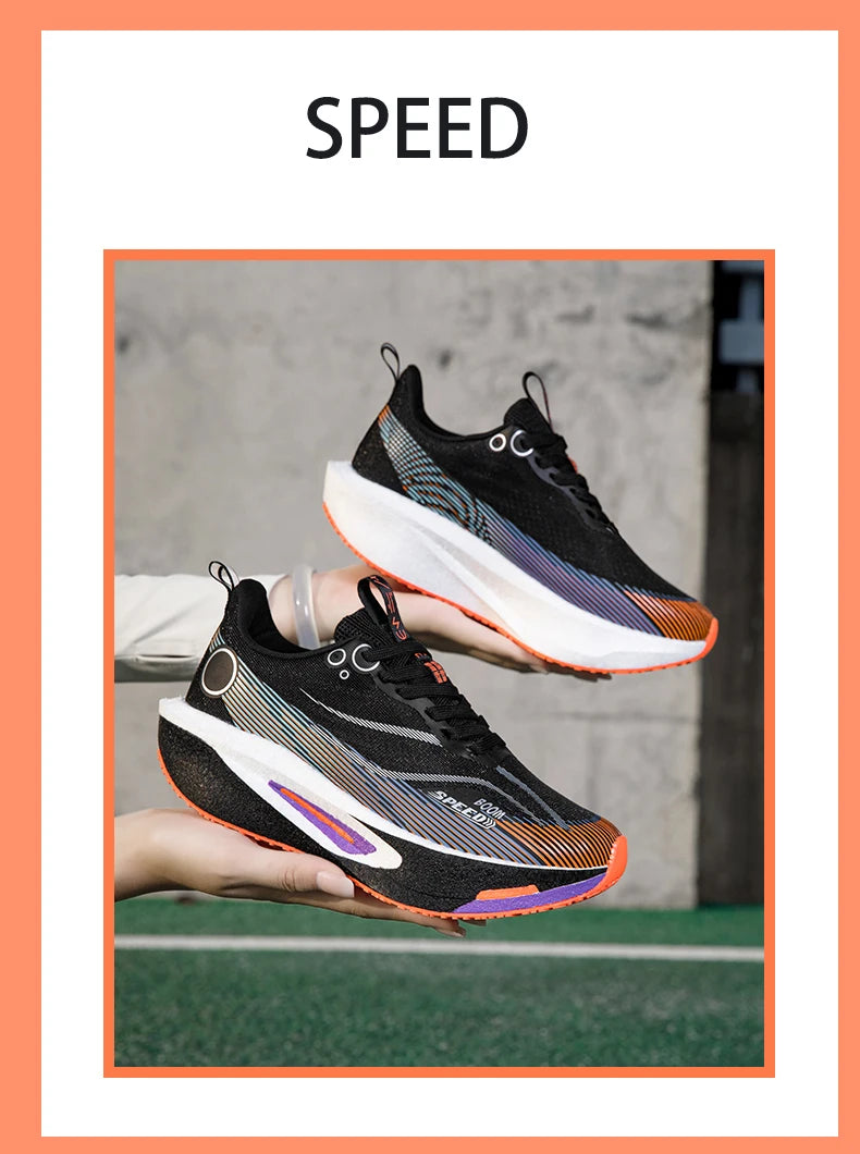 Men's Running Shoes Carbon Plate Professional Breathable Non-slip Cushioning Women's Casual Running Sports Shoes