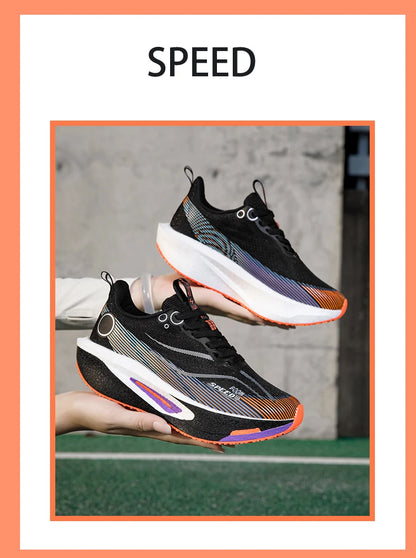Men's Running Shoes Carbon Plate Professional Breathable Non-slip Cushioning Women's Casual Running Sports Shoes