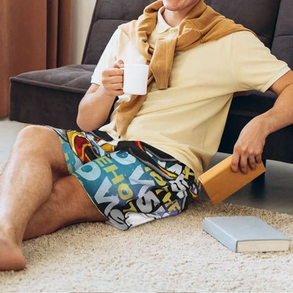 Pantalones cortos de pijama personalizados de Sonic the Hedgehog para hombre, para dormir y estar por casa